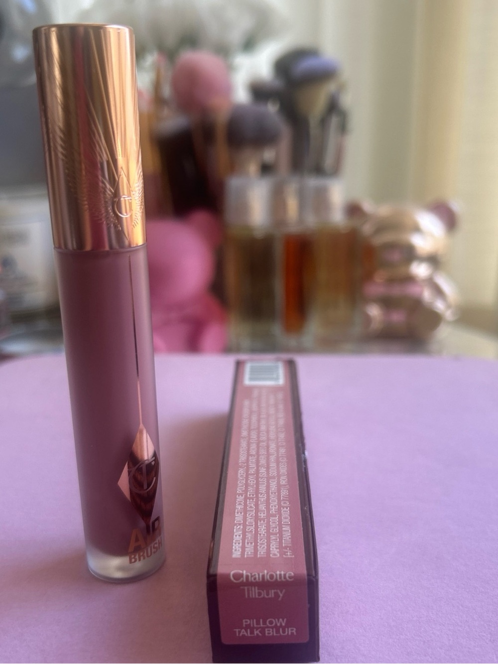 Charlotte Tilbury Pillow Talk Blur Liquid Lipstick - Mauve Pink